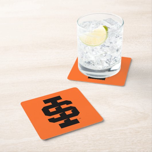 Idaho Staat University Bold Bengals Logo Rechteckiger Pappuntersetzer (Vor Ort)