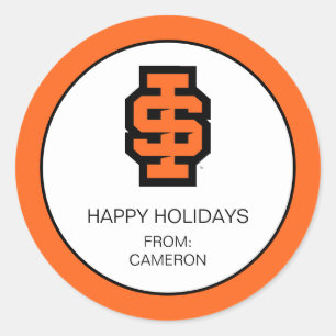 Idaho Staat University Bold Bengals Logo Runder Aufkleber