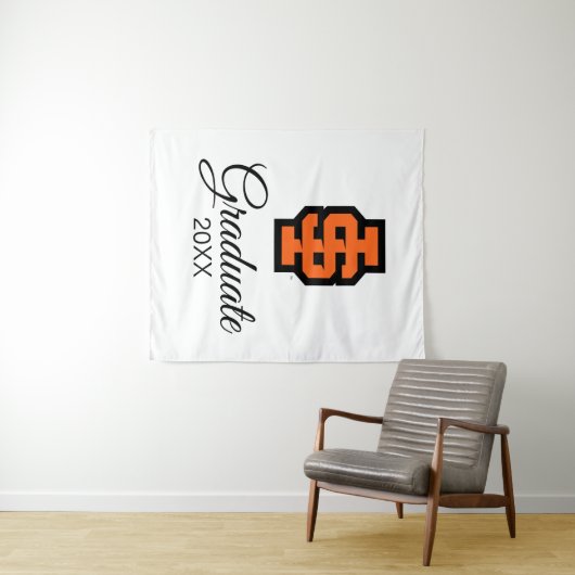 Idaho Staat University Bold Bengals Logo Wandteppich (Beispiel (Horizontal))