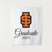 Idaho Staat University Bold Bengals Logo Wandteppich (Vorderseite)