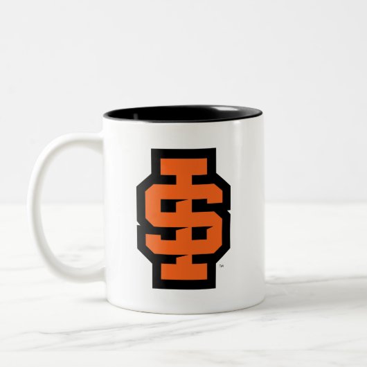 Idaho Staat University Bold Bengals Logo Zweifarbige Tasse (Links)