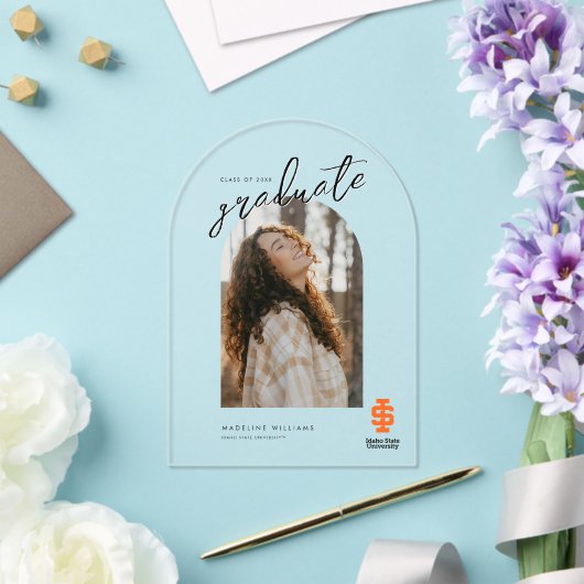 Idaho Staat University Offizielles Logo-Design Acryleinladungen (Insitu (Hochzeit))