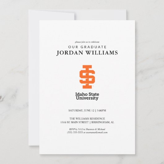 Idaho Staat University Offizielles Logo-Design Ankündigung (Vorderseite)