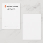 Idaho Staat University Offizielles Logo-Design Mitteilungskarte (Vorne/Hinten)