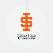 Idaho Staat University Offizielles Logo-Design Ornament Aus Metall (Rückseite)