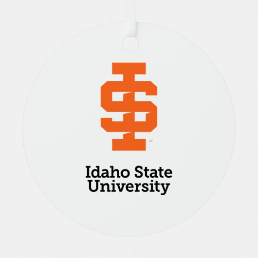 Idaho Staat University Offizielles Logo-Design Ornament Aus Metall (Vorderseite)