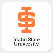 Idaho Staat University Offizielles Logo-Design Quadratischer Aufkleber (Vorderseite)