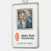 Idaho Staat University Offizielles Logo-Design Rahmen-Ornament Silber (Links)