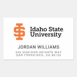 Idaho Staat University Offizielles Logo-Design Rechteckiger Aufkleber