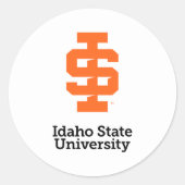 Idaho Staat University Offizielles Logo-Design Runder Aufkleber (Vorderseite)