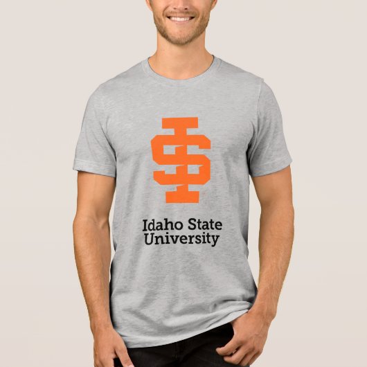Idaho Staat University Offizielles Logo-Design Tri-Blend Shirt (Vorderseite)