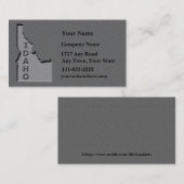 Idaho Staat Visitenkarte geschnitzter Stein Ausseh (Vorne/Hinten)