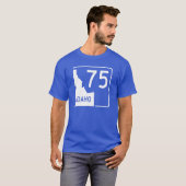 Idaho-Staats-Landstraße 75 T-Shirt (Vorne ganz)