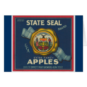 Idaho-Staats-Siegel-Äpfel