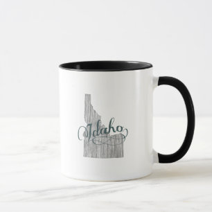 Idaho-Staats-Typografie Tasse