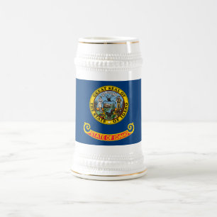 Idaho Staatsflagge Bierglas
