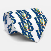 Idaho-Staatsflaggentext Krawatte (Gerollt)