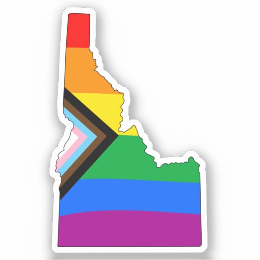 Idaho Staatsstolz LGBTQ-Progress-Prix Aufkleber (Vorderseite)
