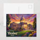 Idaho State Capitol USA Postkarte (Vorne/Hinten)