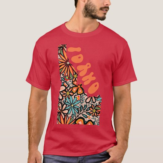 Idaho State Design Artist Designed Illustration Fe T-Shirt (Vorderseite)