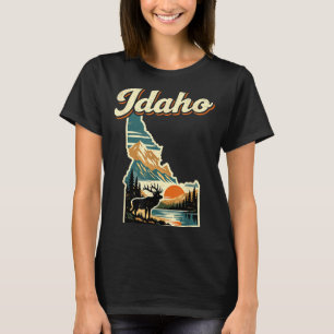 Idaho State Elk Mountain Sonnenuntergang Szenische T-Shirt