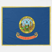 Idaho State Flag Print Patriotc Fleecedecke (Vorderseite (Horizontal))