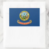Idaho State Flag Rechteckiger Aufkleber (Tasche)
