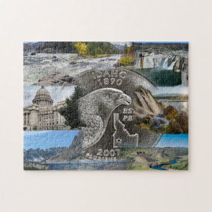 Idaho State Photo Collage 9 Pictures Jigsaw Puzzle