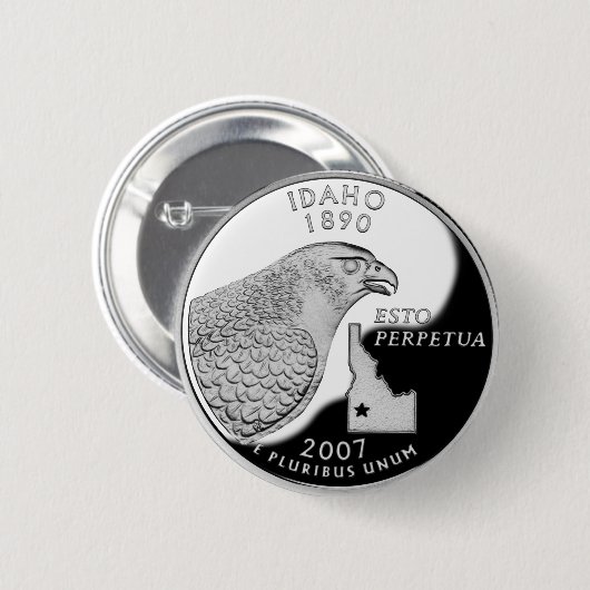 Idaho State Quarter Button (Vorne & Hinten)