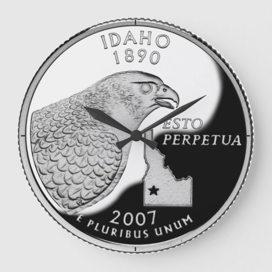 Idaho State Quarter Große Wanduhr (Vorderseite)