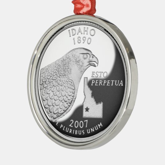 Idaho State Quarter Silbernes Ornament (Links)