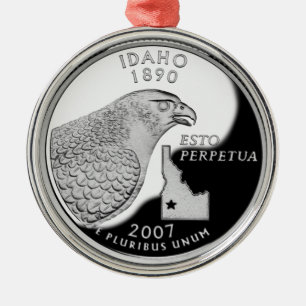 Idaho State Quarter Silbernes Ornament
