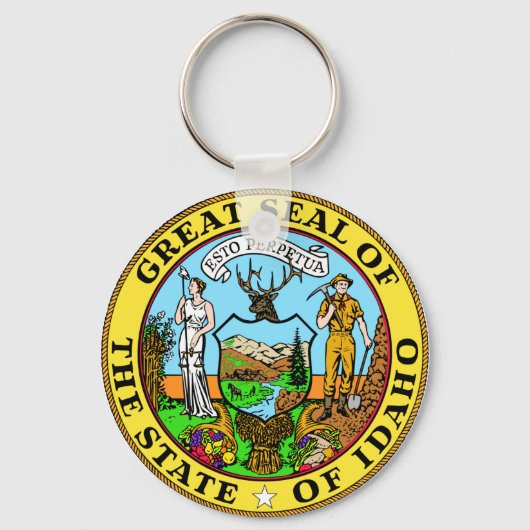 Idaho State Seal Keychain Schlüsselanhänger (Vorderseite)