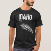 IDAHO STEELHEAD - HIER FISCHFISCHE - STREKENDE IDA T-Shirt (Vorderseite)