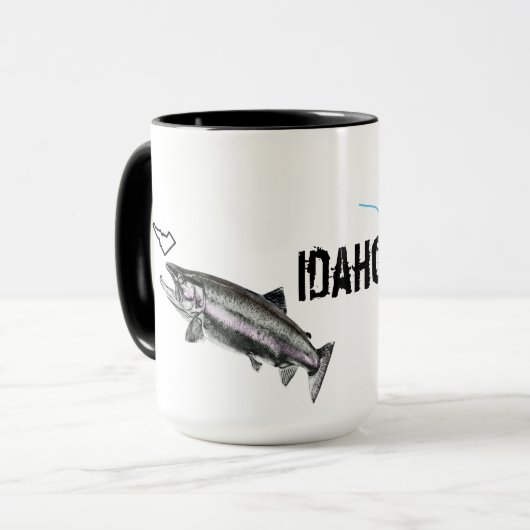 IDAHO STEELHEAD - HIER FISCHFISCHE - STREKENDE IDA TASSE (Vorderseite Links)