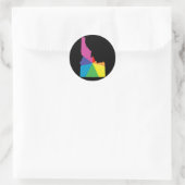 Idaho Stolz. Runder Aufkleber (Tasche)