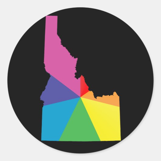 Idaho Stolz. Runder Aufkleber (Vorderseite)