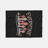 Idaho Teacher Quote Mens Frauen Jeder ist Welcom Fleecedecke (Vorderseite (Horizontal))
