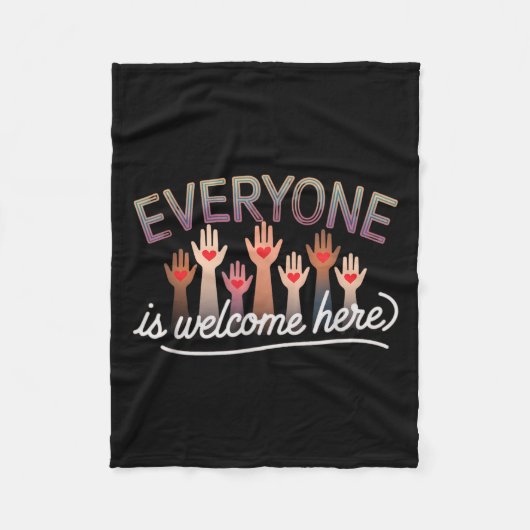 Idaho Teacher Quote Mens Frauen Jeder ist Welcom Fleecedecke (Vorderseite)