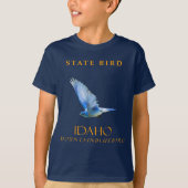 Idaho Territory Bird Der Bluebird T-Shirt (Vorderseite)
