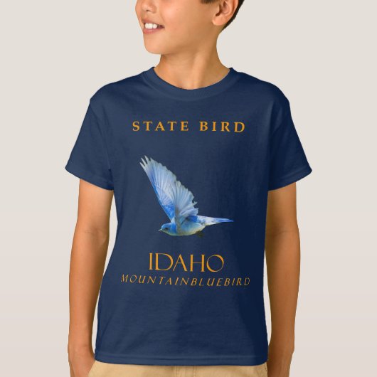 Idaho Territory Bird Der Bluebird T-Shirt (Vorderseite)