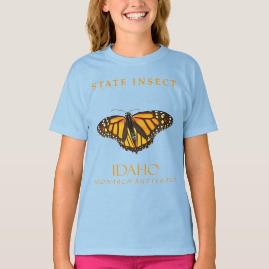 Idaho Territory Insecke Der Monarch T-Shirt (Vorderseite)