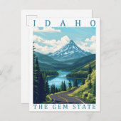 Idaho The Gem Staat USA Travel Place Postkarte (Vorne/Hinten)