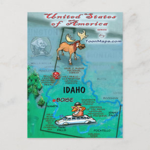 Idaho USA Card Postkarte