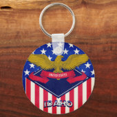 Idaho USA Flag Schlüsselanhänger (Vorderseite)