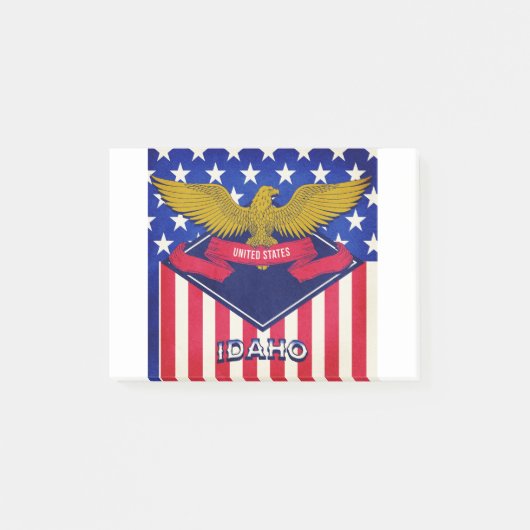 Idaho USA-Flagge Post-it Klebezettel (Vorderseite)
