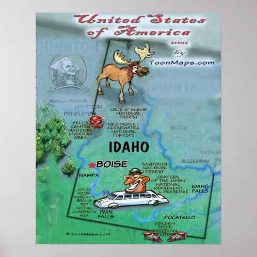 Idaho USA Poster (Vorne)