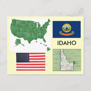 Idaho, USA Postkarte