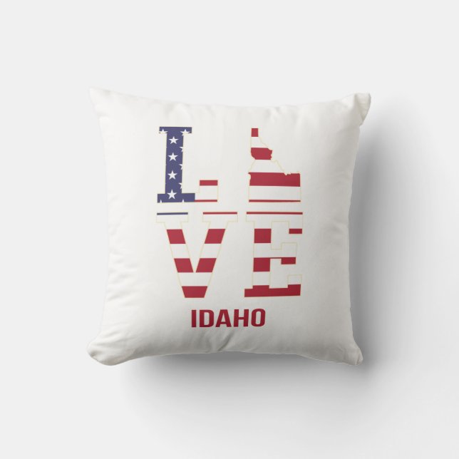 Idaho USA Staat Liebe Kissen (Vorderseite)