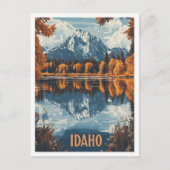 Idaho USA Vintag Illustration Travel Postkarte (Vorderseite)